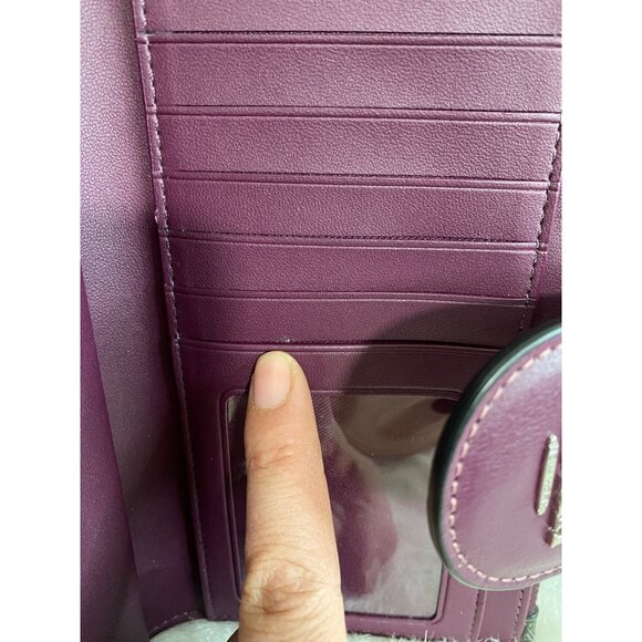 Coach Mollie Tote Bag 25 Canvas Country Floral Print & Matching Wallet Leather - Picture 13 of 16